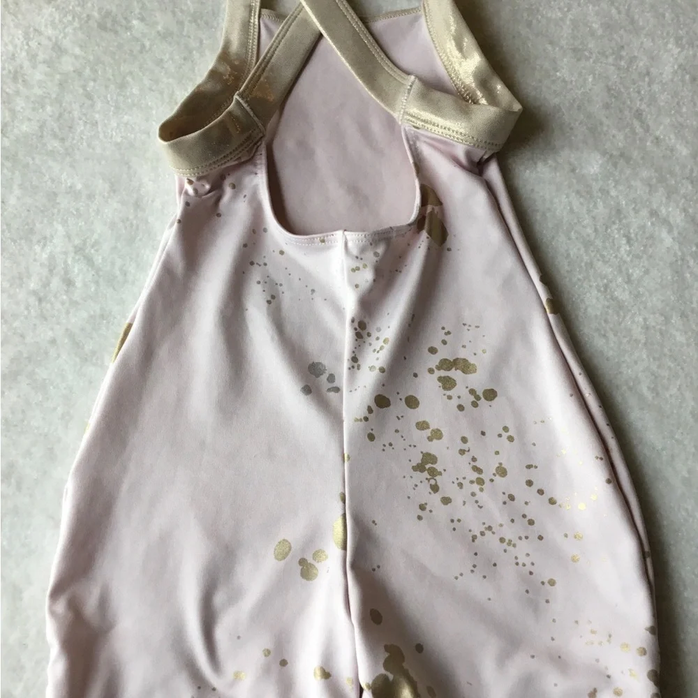 JUSTICE Girls size 5/6 PAINT SPLATTERED LEOTARD